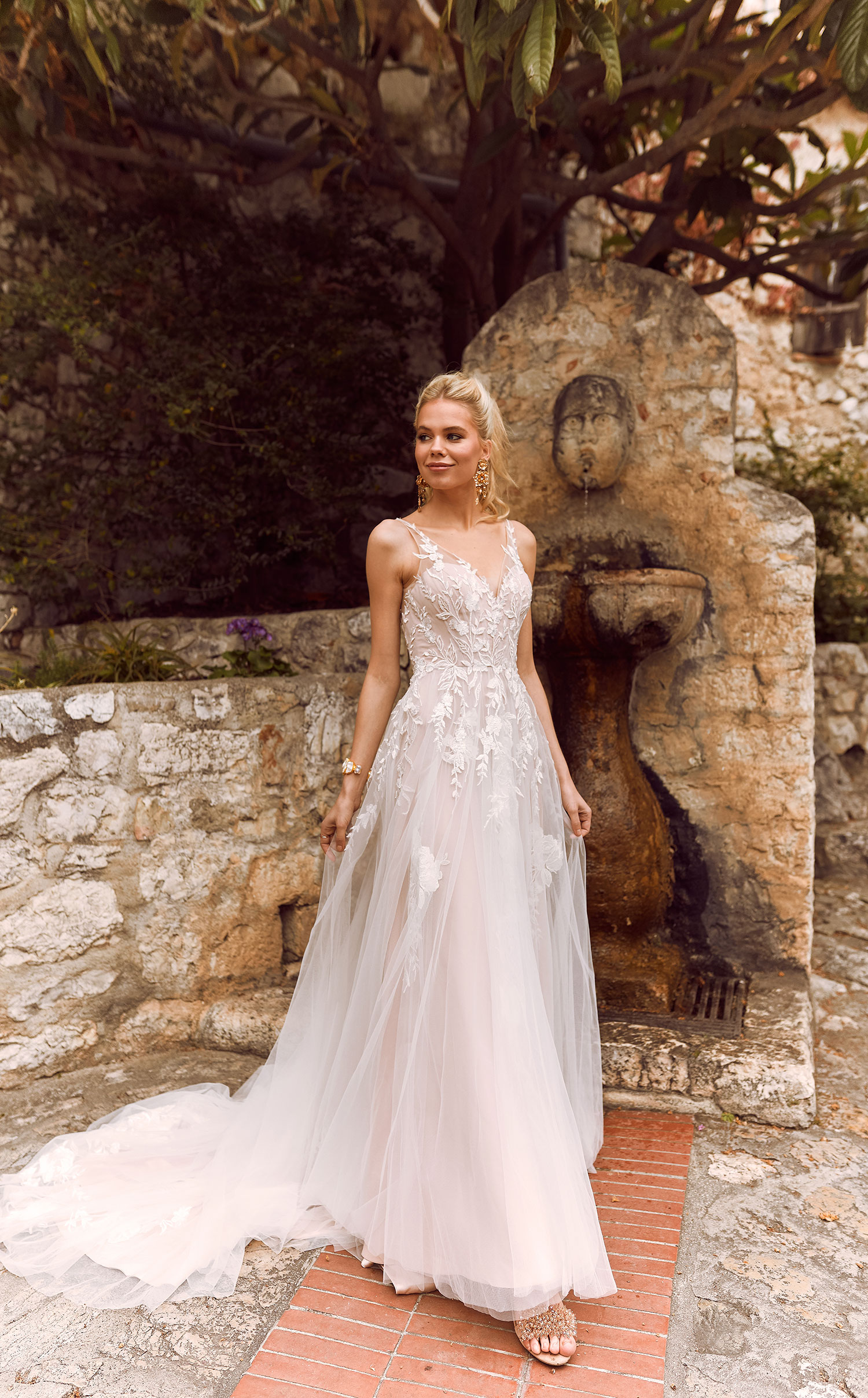 Delayne Elegant Chiffon Wedding Dress by Madi Lane