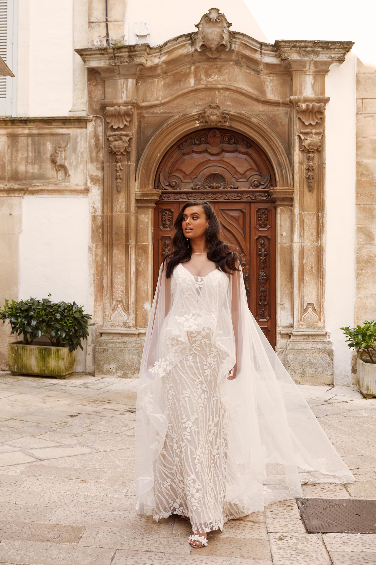 lace malay wedding dress