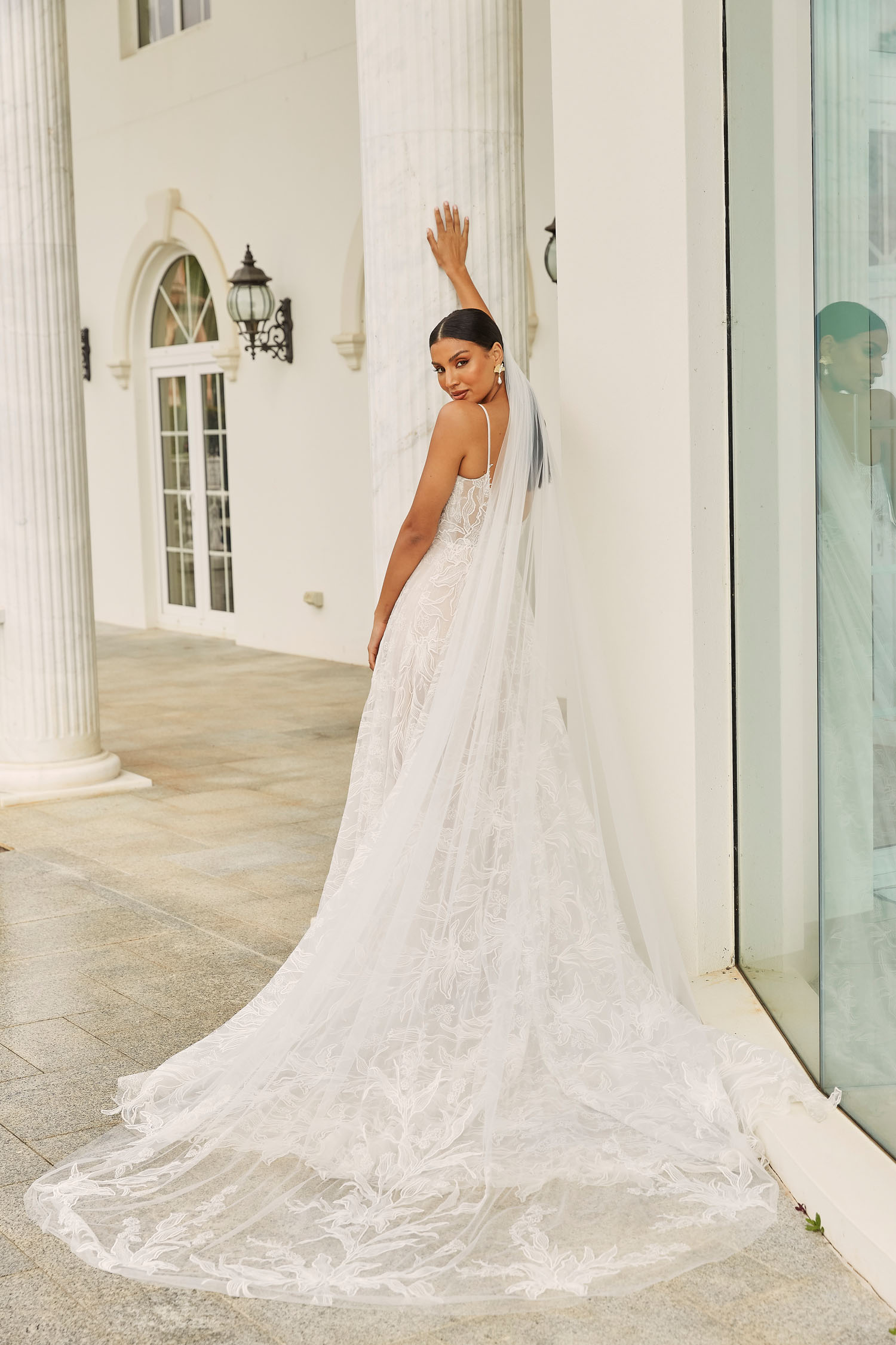 Cleo Bridal Veil Cathedral Length by Madi Lane