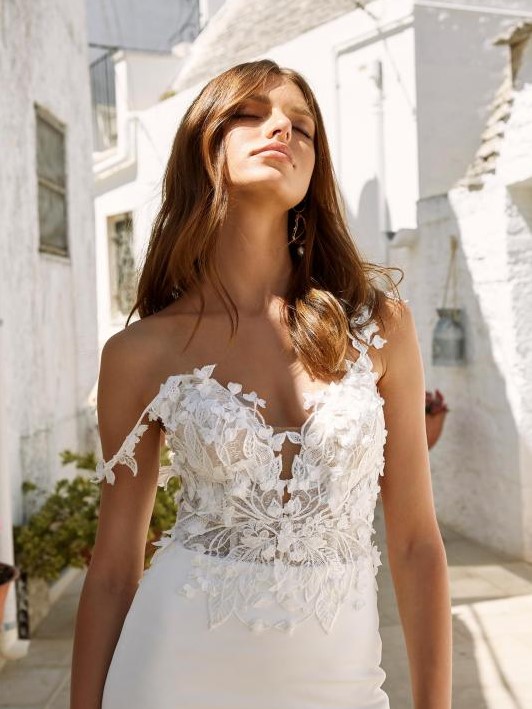 Morgan Ml12544 Floral Lace Bodice With Off The Shoulder Straps Crepe Skirt Wedding Dress Madi Lane Bridal5 533x800 1.jpg
