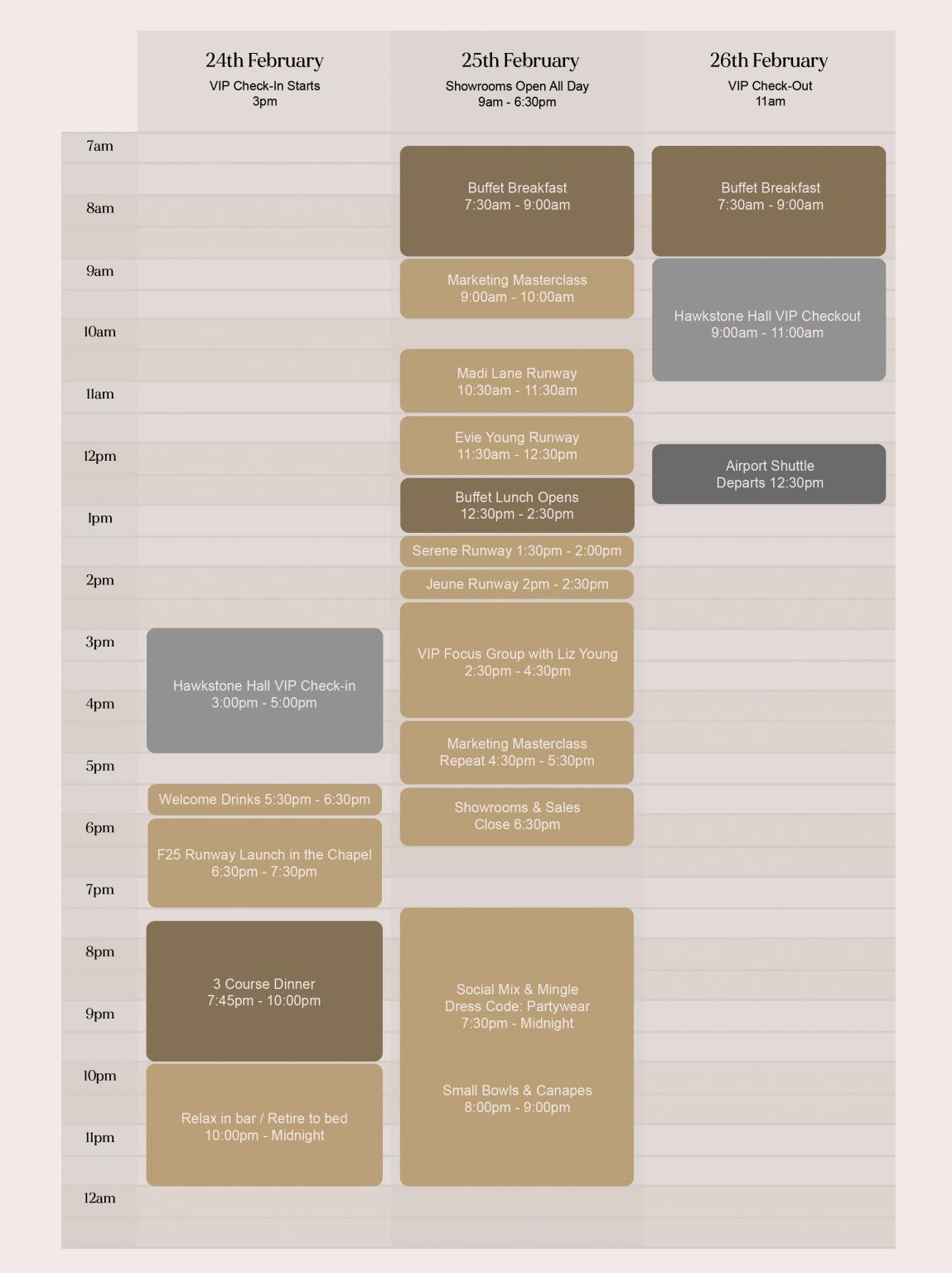 Vip Mlbg 2025 Uk Private Event Schedule Final