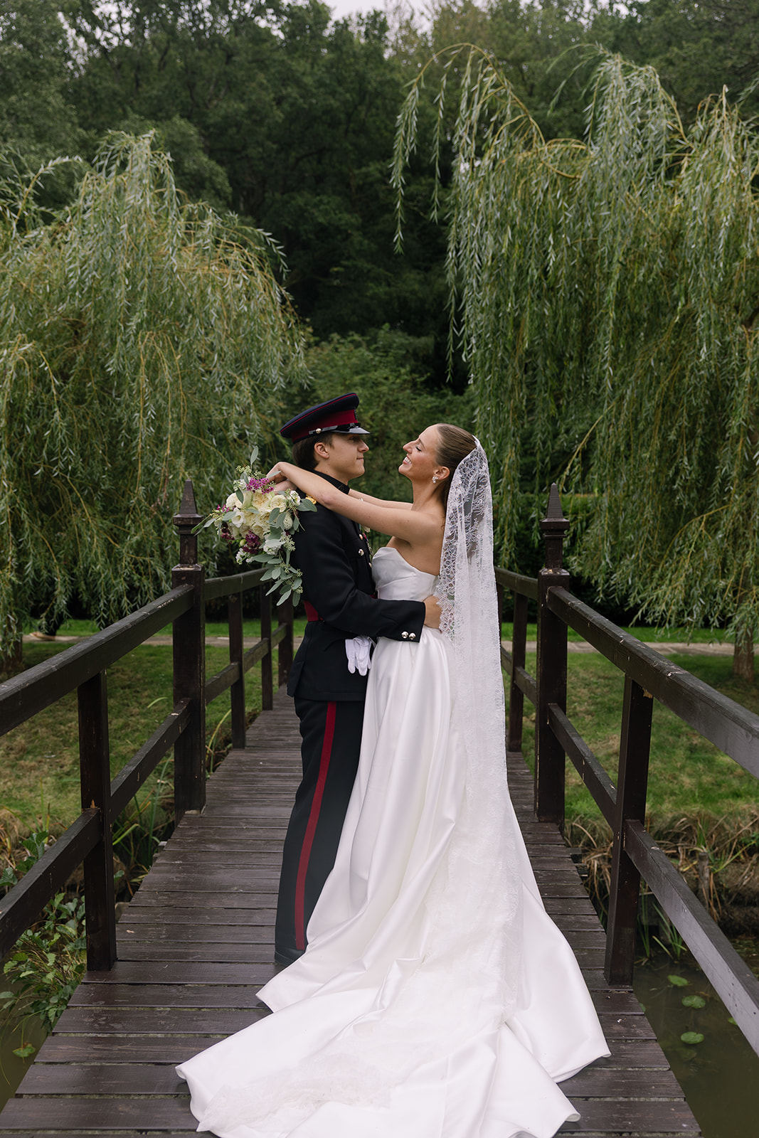 Real Bride in Noon A-line ballgown satin mikado clean wedding dress