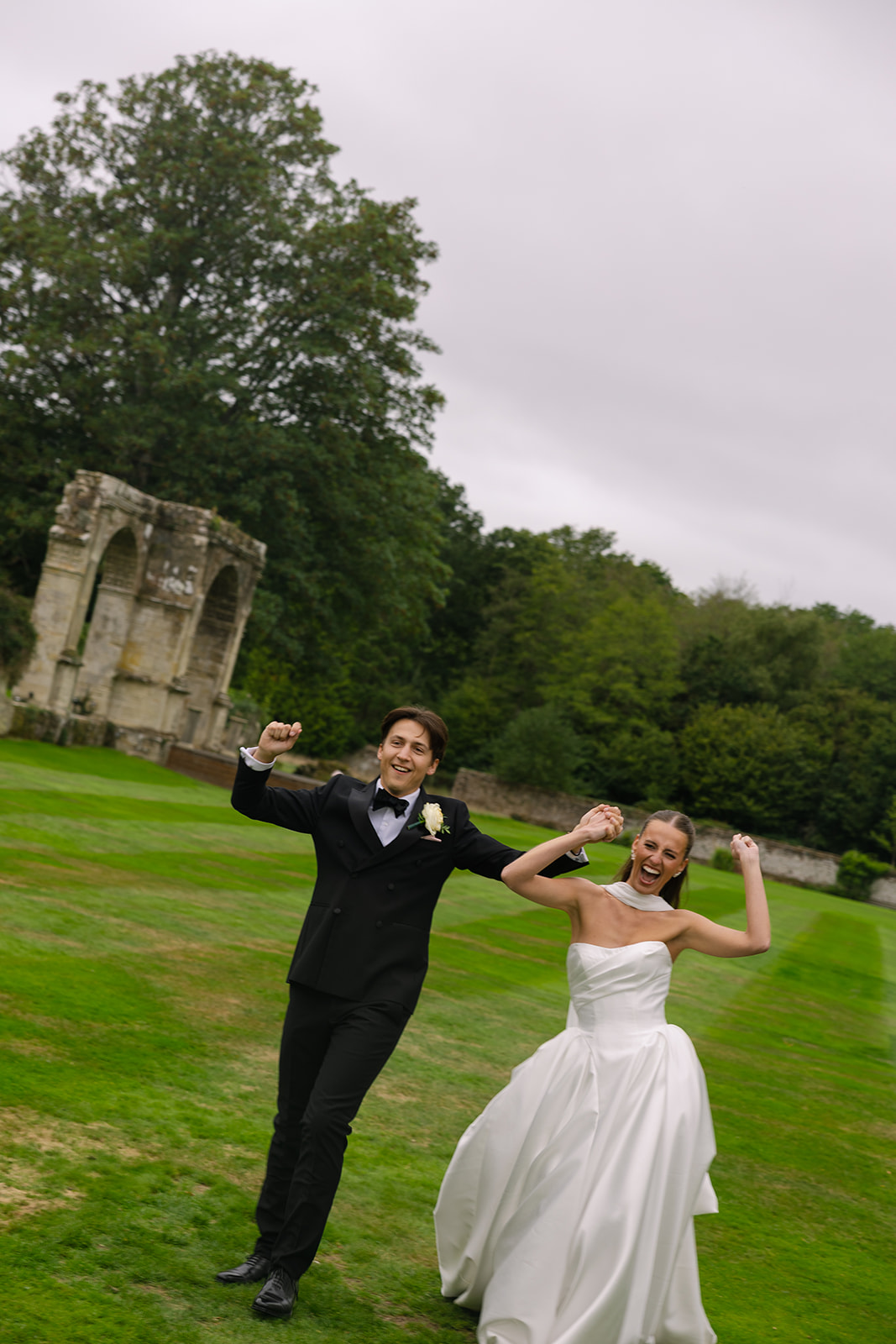 Real Bride in Noon A-line ballgown satin mikado clean wedding dress